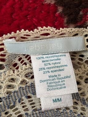 Eberjey  Cream Lace Top - Cream, soft, rayon